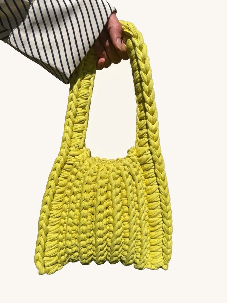 Luna Lemon, one-of-one handmade crochet bag