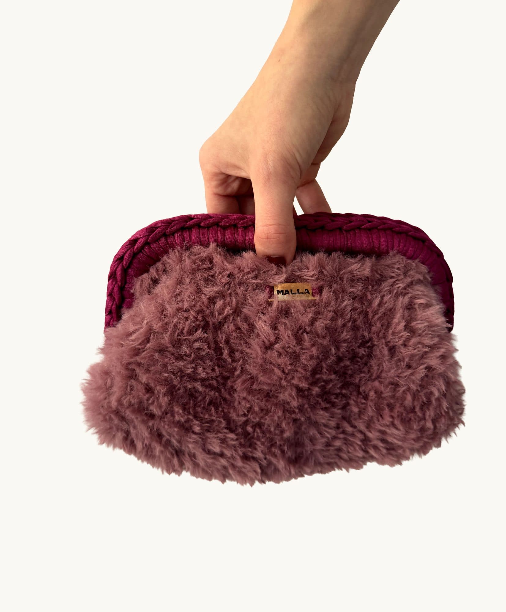 Mauve Mauve, one-of-one handmade crochet bag